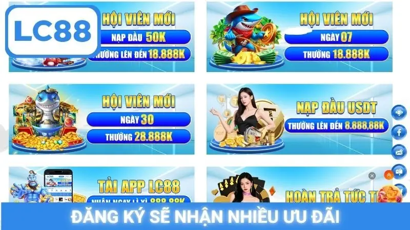 Đăng ký sẽ nhận nhiều ưu đãi